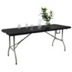 Picture of Bolero Rectangular Centre Folding Table 6ft Black
