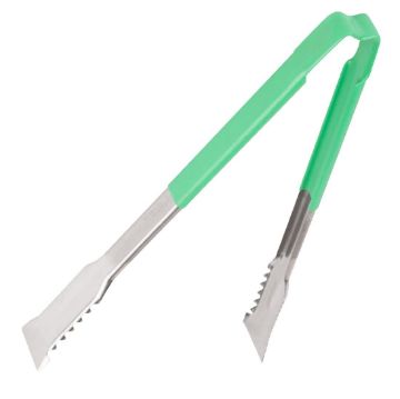 Picture of Vollrath Versagrip Tongs Flat Green 12''
