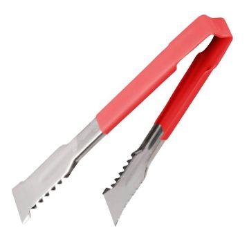 Picture of Vollrath Versagrip Tongs Flat Red 9.5''