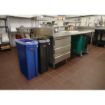 Picture of Rubbermaid Slim Jim Bin with Venting Channels Blue 60Ltr
