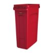 Picture of Rubbermaid Slim Jim Bin with Venting Channels Red 87Ltr