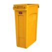 Picture of Rubbermaid Slim Jim Bin with Venting Channels Yellow 87Ltr