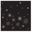 Picture of Swantex Lunch Napkins Midnight Sparkle 33x33cm 2ply 1/4 Fold (1000 pack)