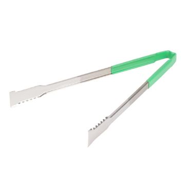 Picture of Vollrath Versagrip Tongs Flat Green 16''