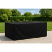Picture of Bolero Rectangular Outdoor Chair & Table Cover Black 3100x1500mm