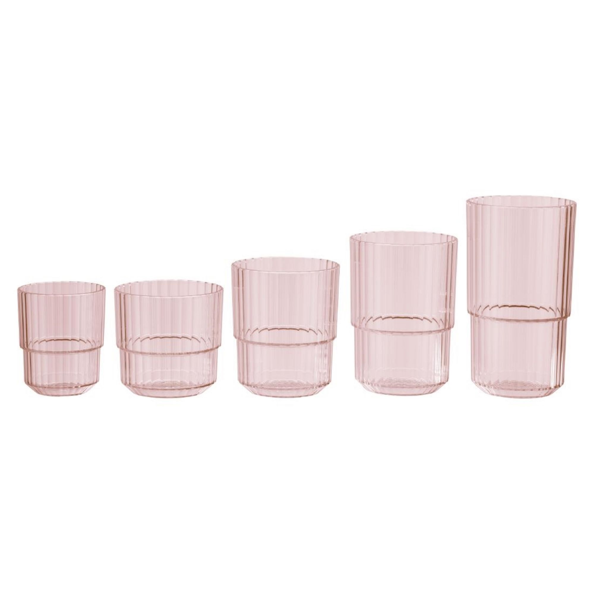 Picture of APS Linea Light Pink Drinking Cups 300ml (48 Pack)