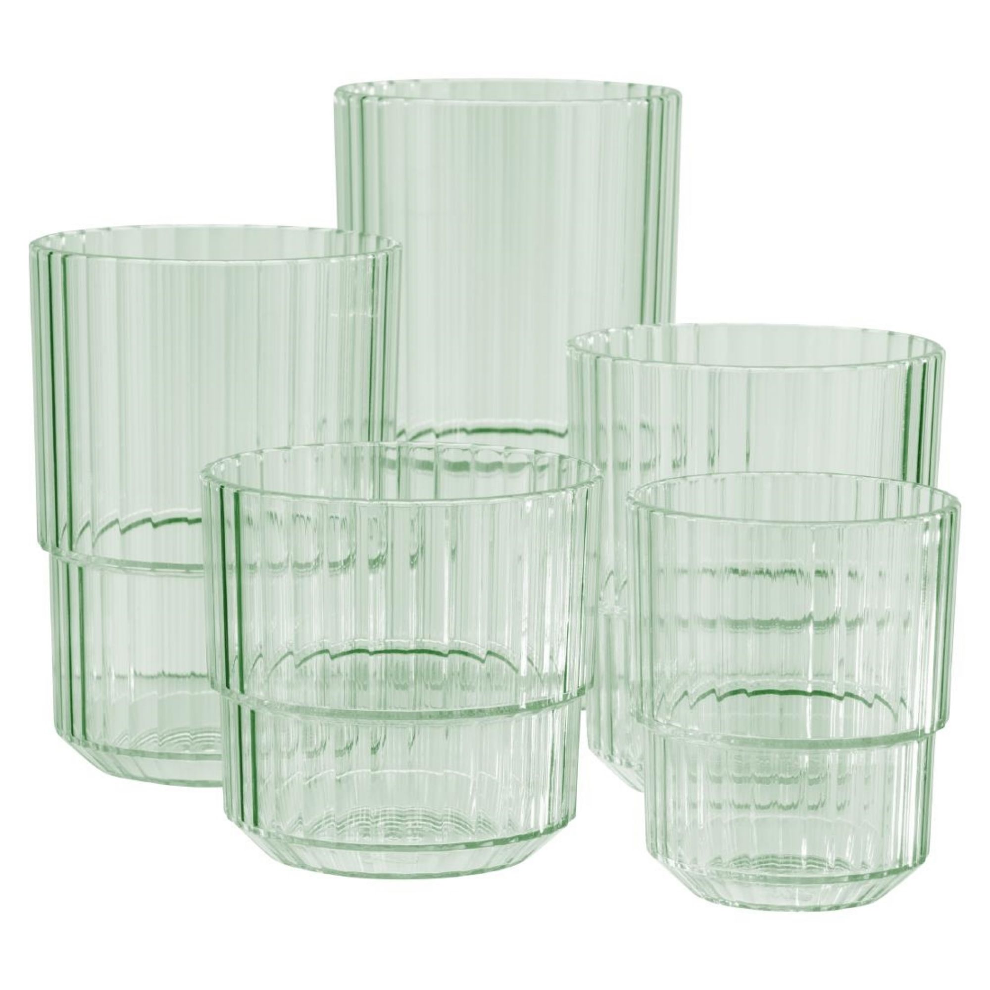 Picture of APS Linea Light Green Drinking Cups 300ml (48 Pack)