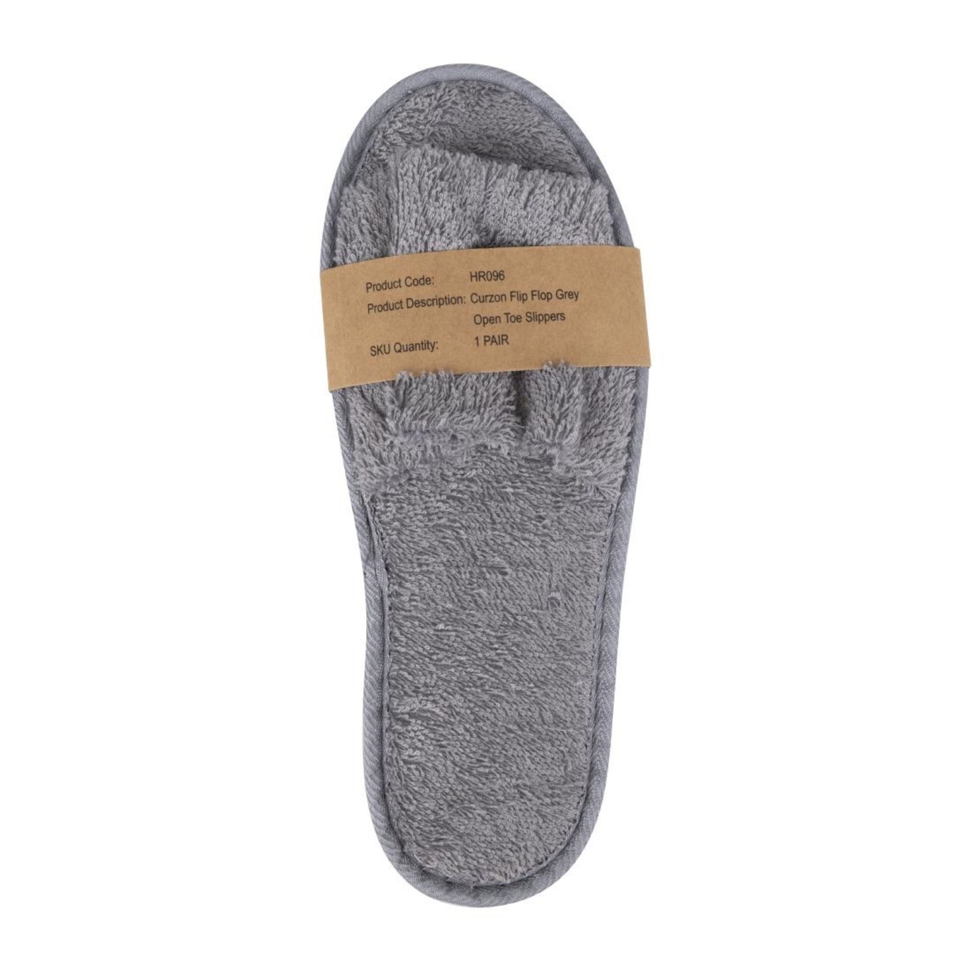 Picture of Mitre Luxury Curzon Open Toe Slippers Grey