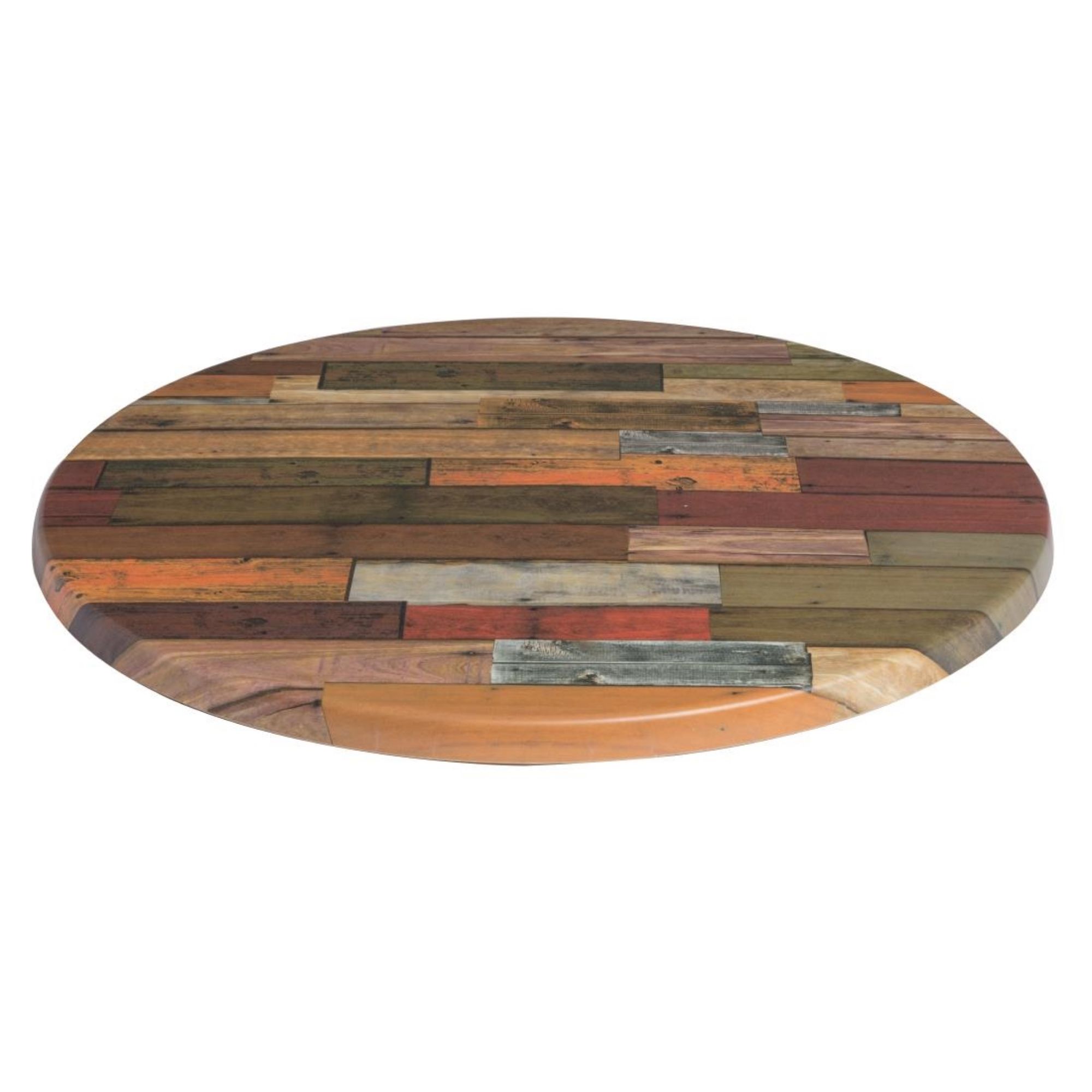 Picture of Werzalit Pre-drilled Round Table Top Blanchas Red 700mm