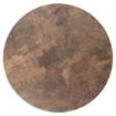 Picture of Werzalit Pre-drilled Round Table Top Rust Brown 700mm