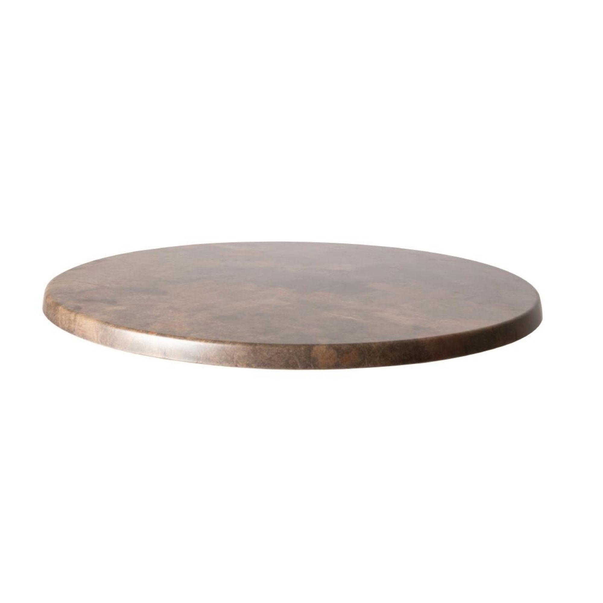 Picture of Werzalit Pre-drilled Round Table Top Rust Brown 700mm