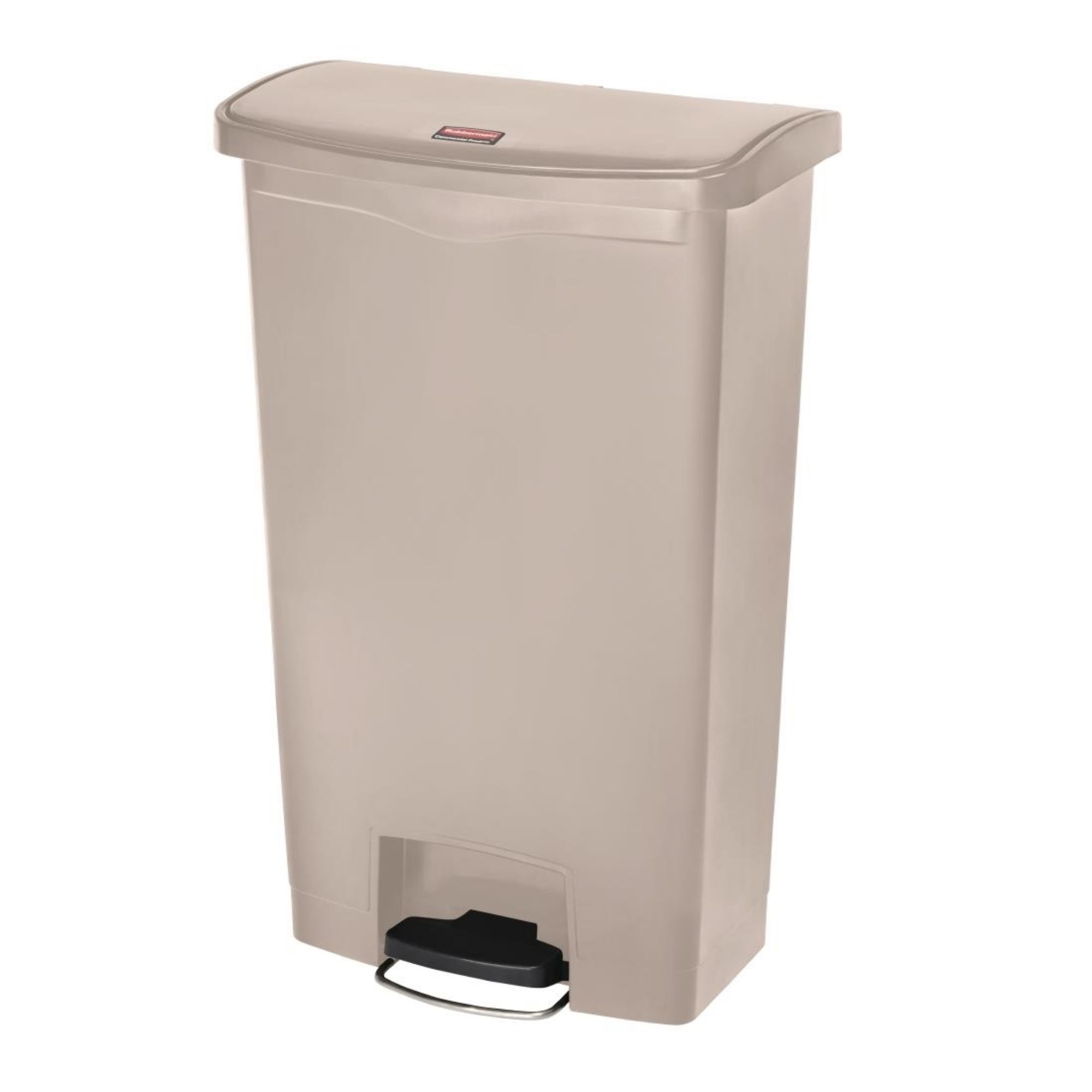 Picture of Rubbermaid Slim Jim Front Step-On Pedal Bin Beige 68Ltr