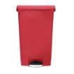 Picture of Rubbermaid Slim Jim Step-On Pedal Bin Red 68Ltr