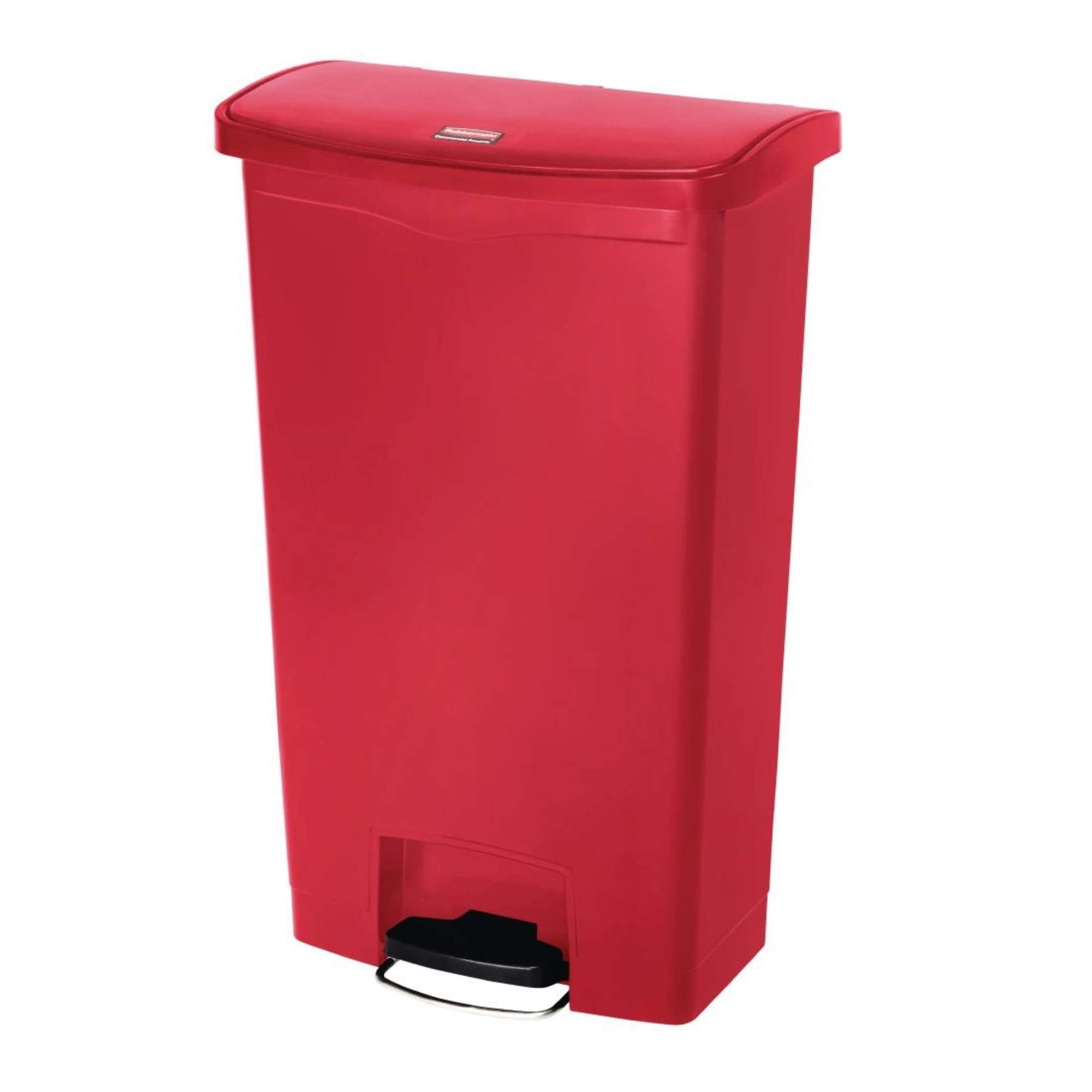 Picture of Rubbermaid Slim Jim Step-On Pedal Bin Red 68Ltr