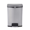 Picture of Rubbermaid Slim Jim Step-On Pedal Bin Stainless Steel 90Ltr