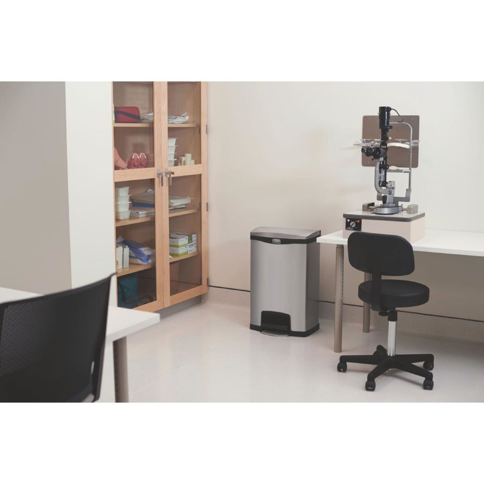 Picture of Rubbermaid Slim Jim Step-On Pedal Bin Stainless Steel 50Ltr