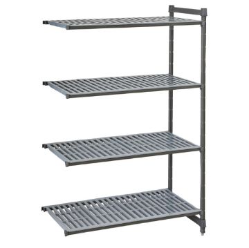 Picture of Cambro Camshelving Basics Plus Add-On Unit 4 Tier With Vented Shelves 1830(H)x 870(W)x 460(D)mm