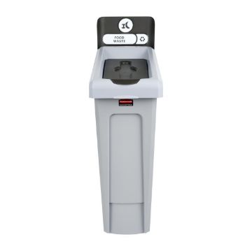 Picture of Rubbermaid Slim Jim Food Waste Recycling Station Brown 87Ltr