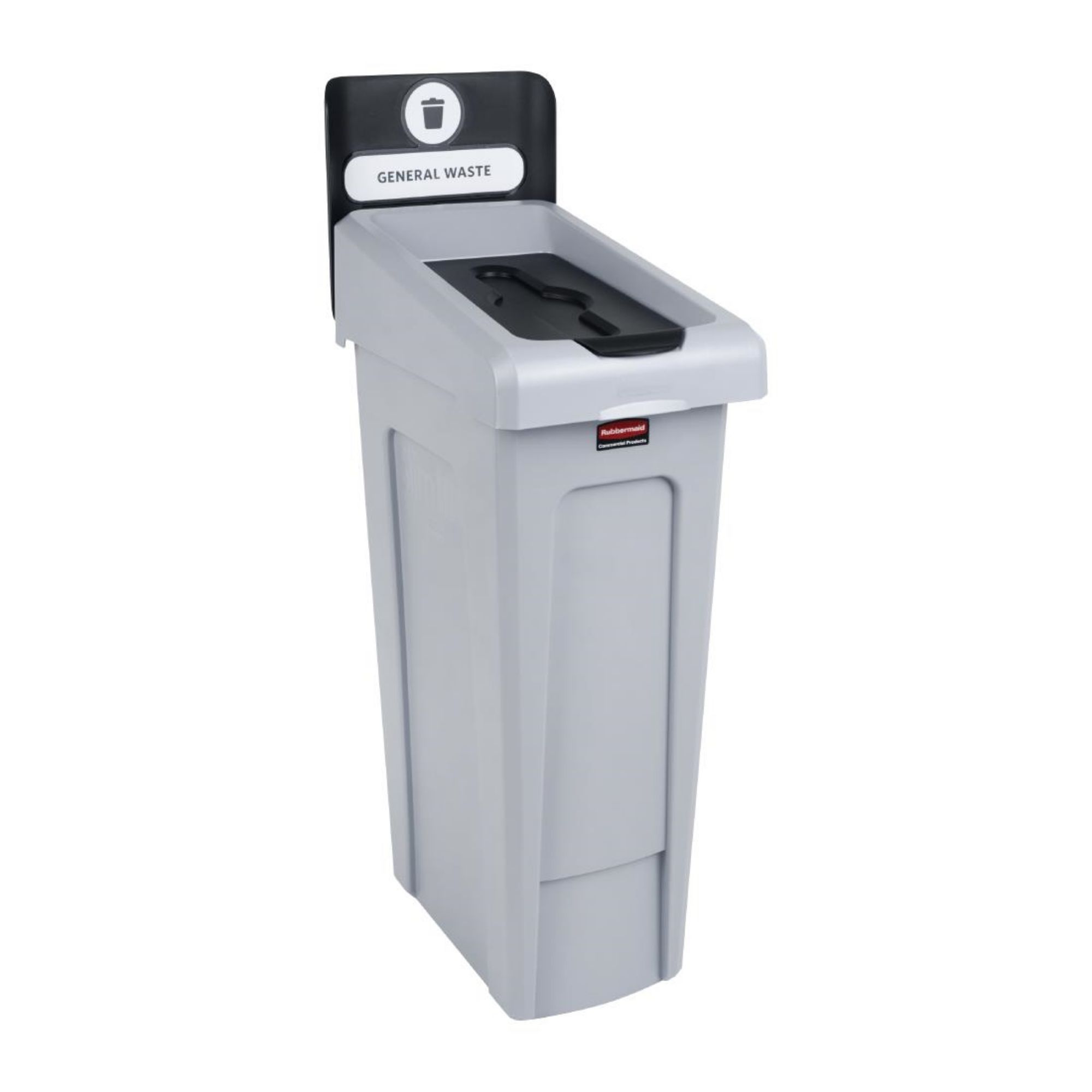 Picture of Rubbermaid Slim Jim General Waste Recycling Station Black 87Ltr