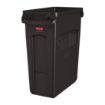 Picture of Rubbermaid Slim Jim Bin with Venting Channels Brown 60Ltr