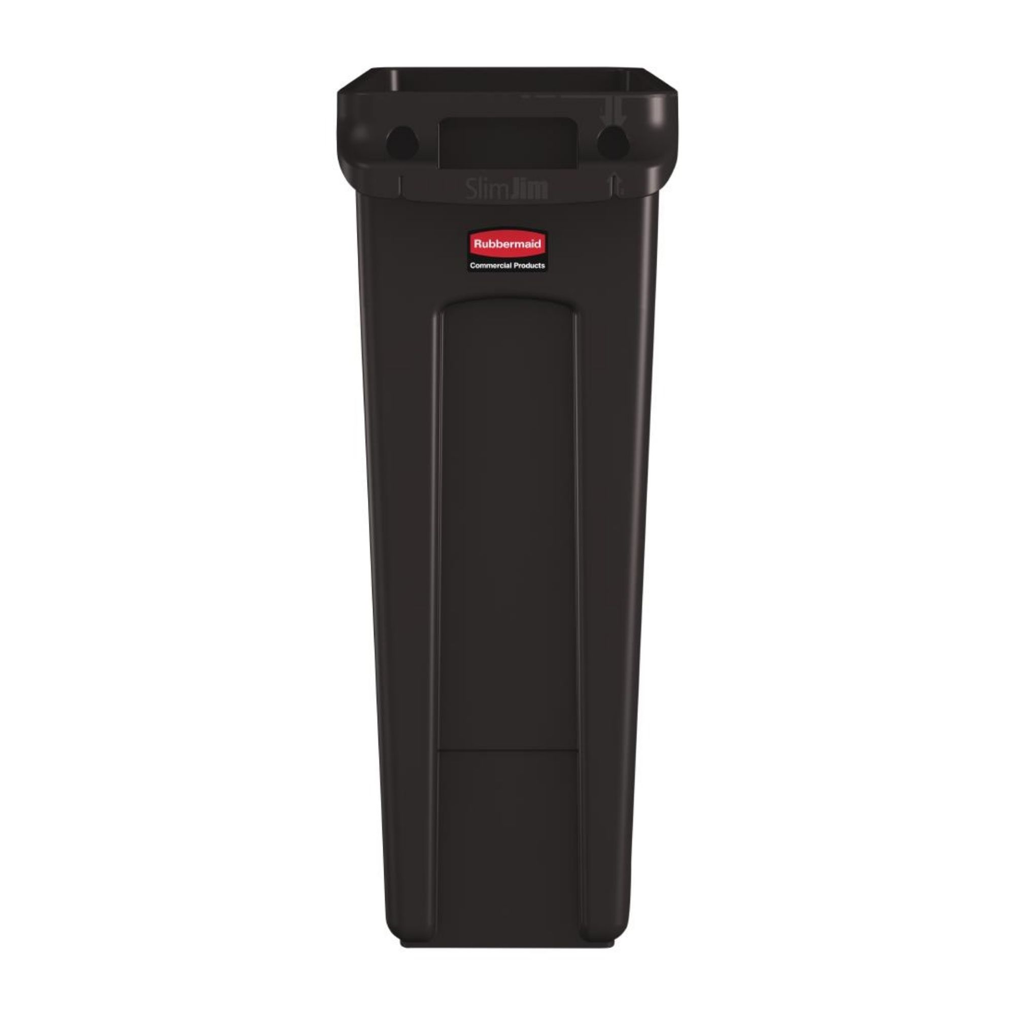 Picture of Rubbermaid Slim Jim Bin with Venting Channels Brown 87Ltr
