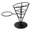 Picture of Beaumont Wire French Fry Cone And Ramekin Holder Black