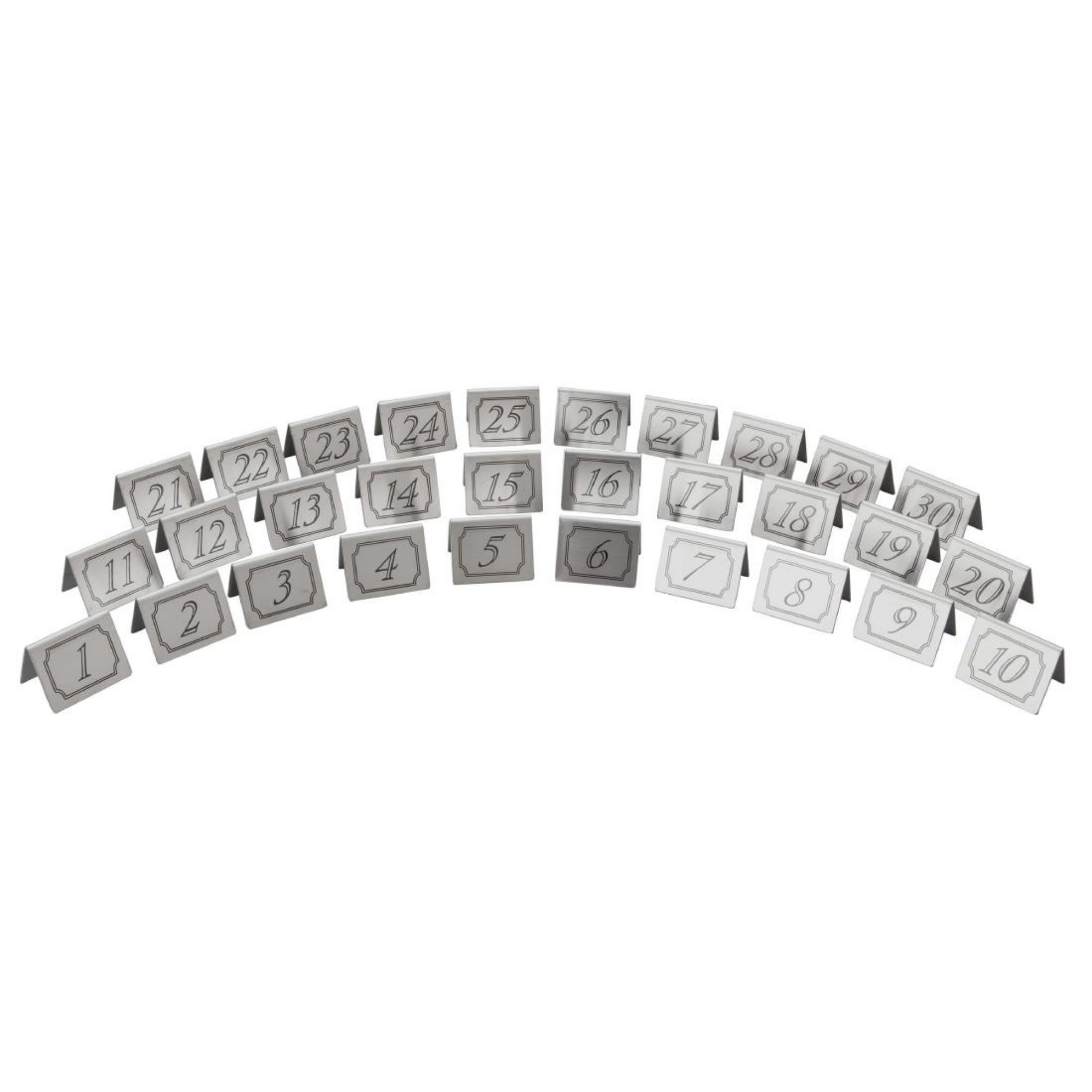 Picture of Beaumont Stainless Steel Table Numbers 11-20