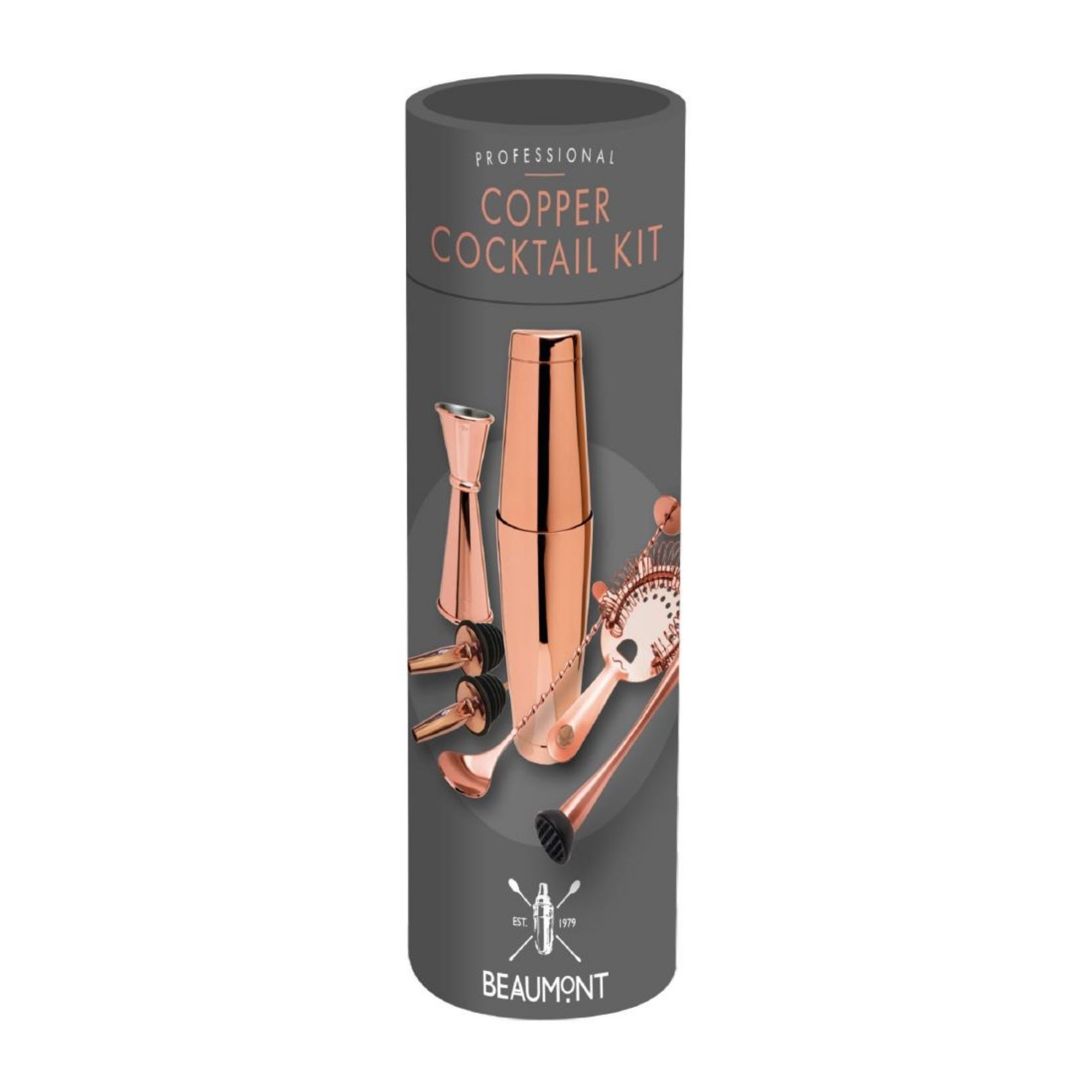 Picture of Beaumont 8-Piece Cocktail kit Copper