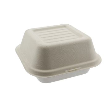 Picture of Leafware Sugarcane Burger Box 6"