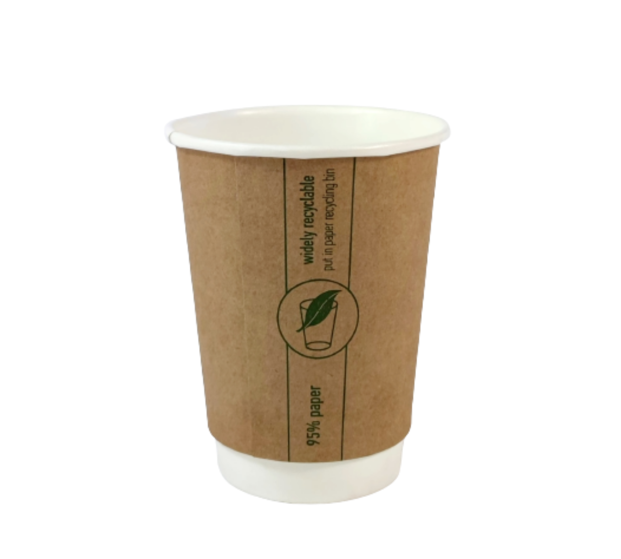 Picture of 12oz Recycle Me Kraft Printed Double Wall Cup
