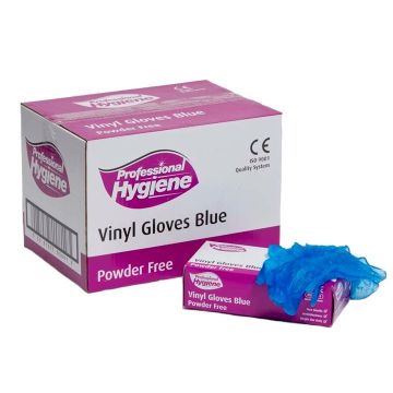 Picture of Vinyl Blue Powder Free Large Gloves X1000
