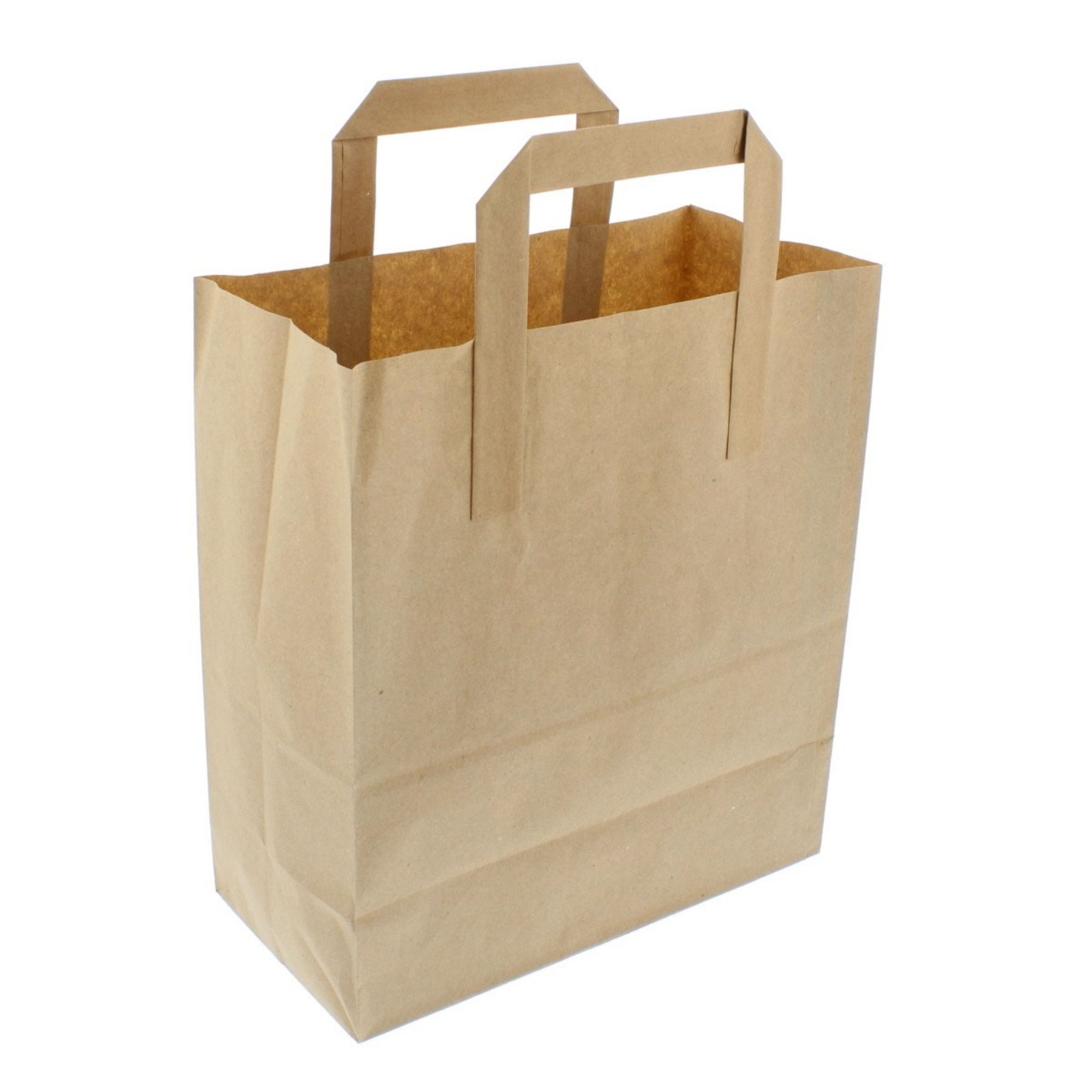 Picture of Brown Kraft Paper Bag with Paper Tape Handles  10"x15"x12"