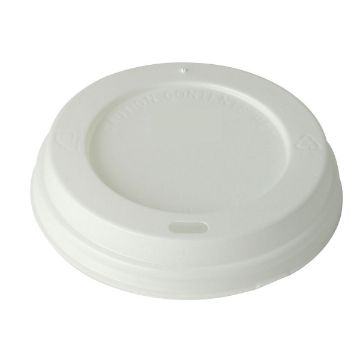 Picture of 8/10oz Recyclable Sip Thru Lid White