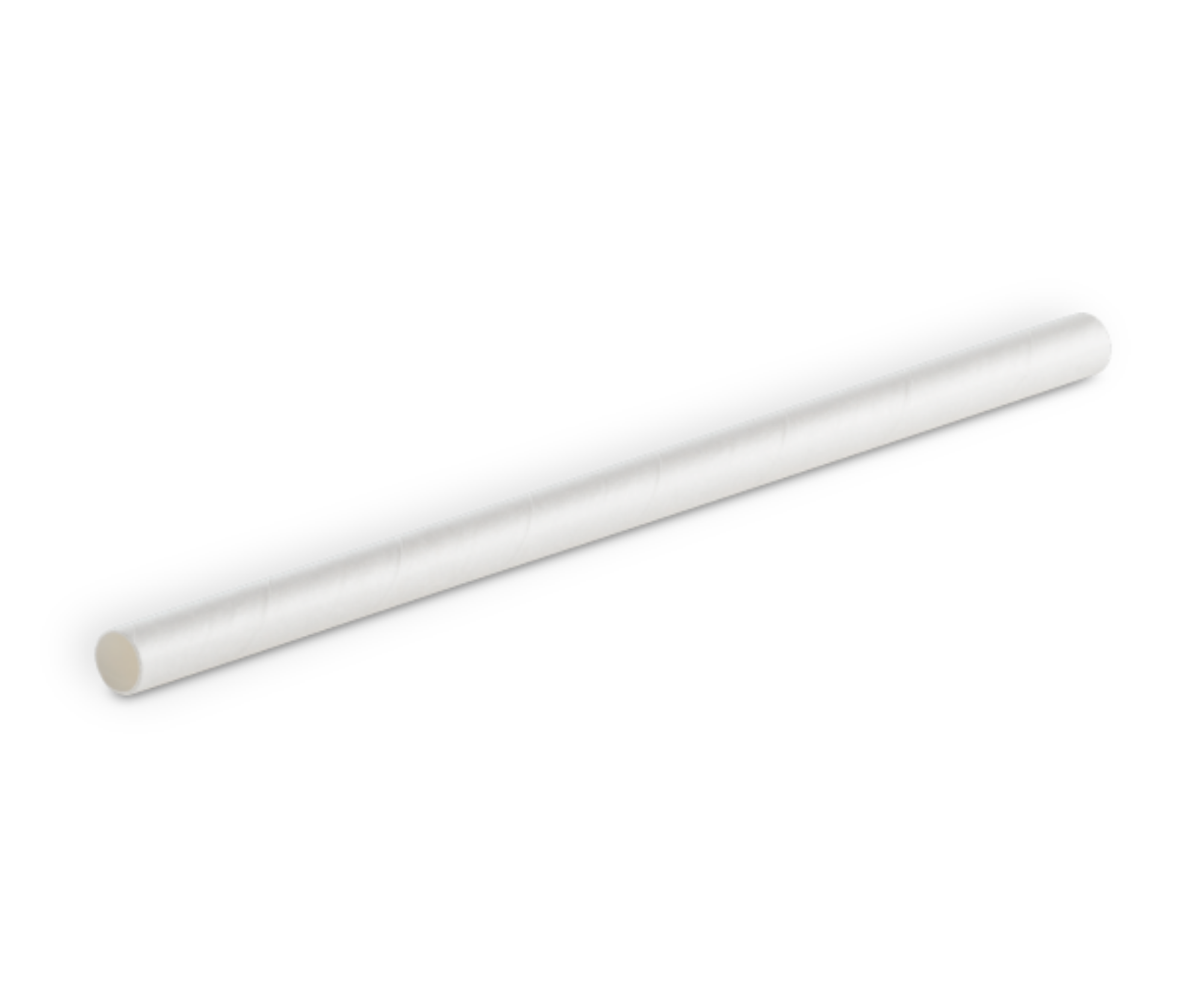 Picture of Leafware White Paper Straw 210x10mm