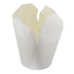 Picture of 26oz Wok Container White Poly Coated