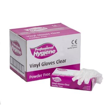 Picture of Vinyl Clear Powder Free Small Gloves X1000