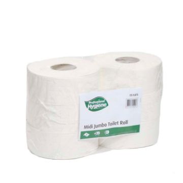 Picture of Midi Jumbo Toilet Roll 2ply 750 Sheets