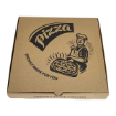 Picture of 7" Pizza Box Kraft Brown with Black Stock Design