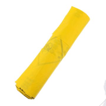 Picture of Healthcare Risk Waste Bag 12kg Yellow 160 Gauge 26"x44"
