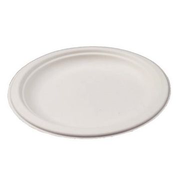 Picture of 6" Round Bagasse Side Plate White