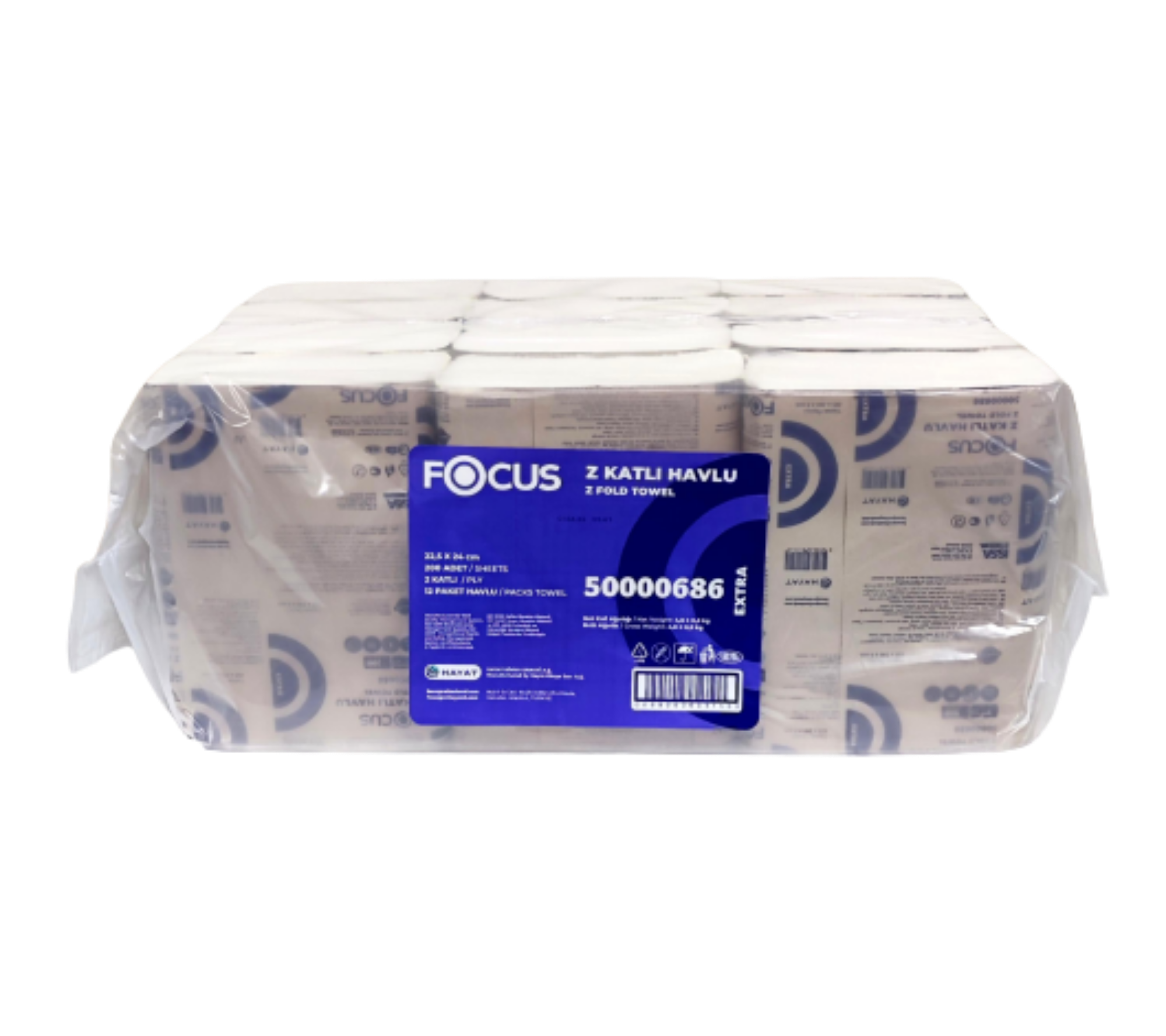 Picture of Focus Z-fold Hand Towel White 2ply