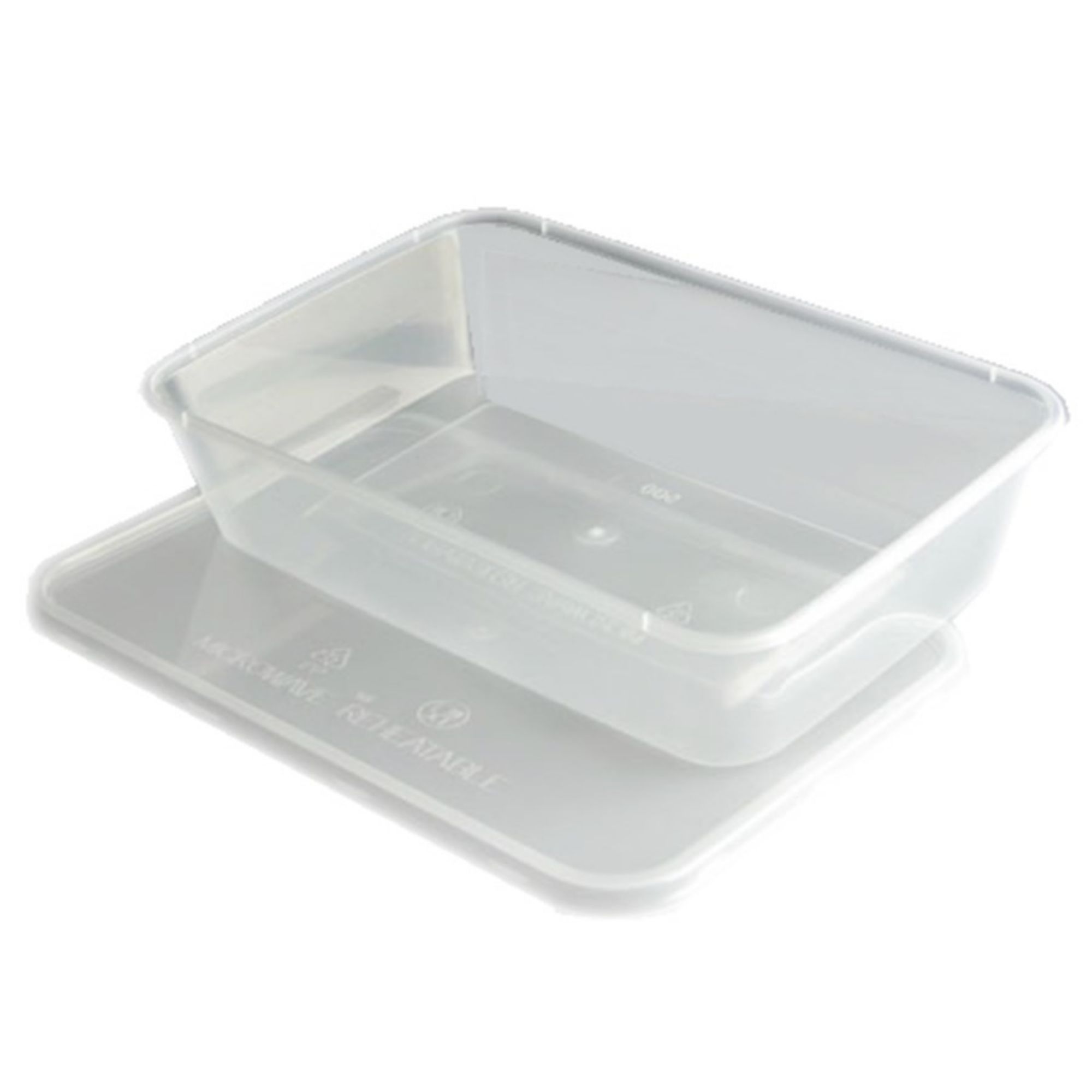Picture of Plastic Takeaway Container &  Lid 500cc