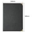 Picture of Olympia Faux Leather Menu Cover A4 Black