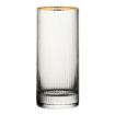 Picture of Utopia Hayworth Hi Ball Glasses Gold Rim Glasses 355ml (6 Pack)