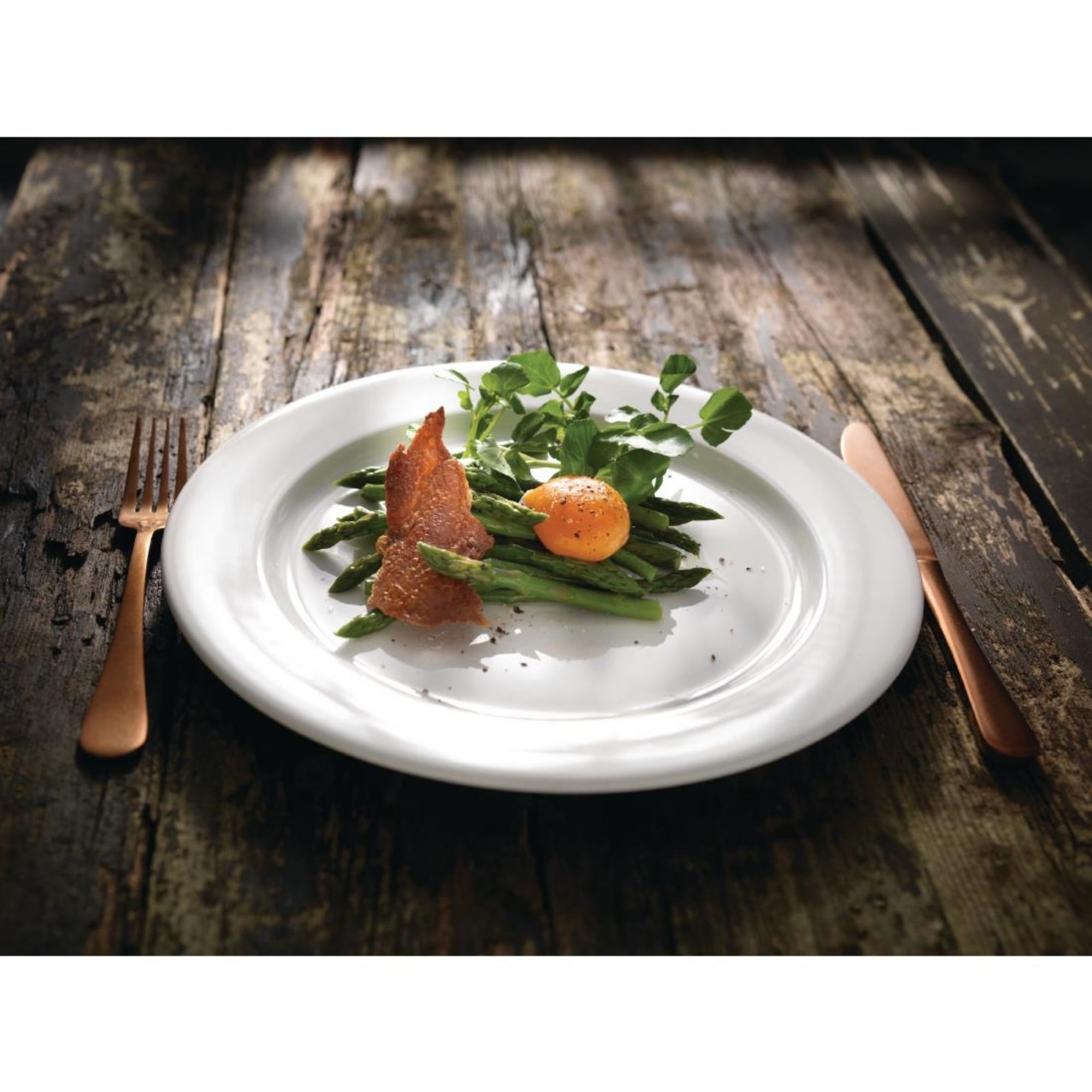 Picture of Steelite Monaco White Vogue Plates 255mm (24 Pack)
