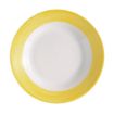 Picture of Arcoroc Brush Soup Plates Yellow 225mm (12 Pack)