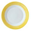 Picture of Arcoroc Brush Dinner Plates Yellow 252mm (12 Pack)