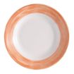 Picture of Arcoroc Brush Soup Plates Orange 225mm (12 Pack)