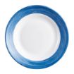 Picture of Arcoroc Brush Soup Plates Blue Jean 225mm (12 Pack)
