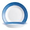 Picture of Arcoroc Brush Soup Plates Blue Jean 225mm (12 Pack)